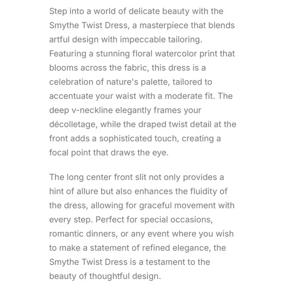 Smythe Twist Dress in Watercolor Green - Picture 6 of 15